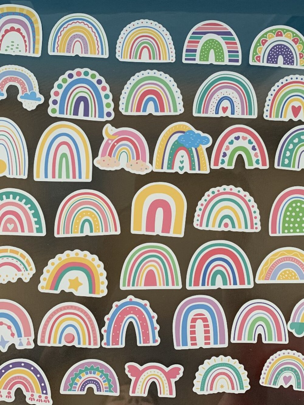 Rainbow Stickers Pack - 50 Pieces